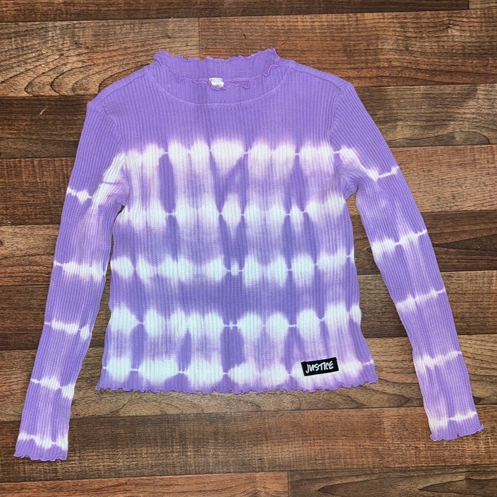 Justice Lavender Short Sleeve Tee girls M / 8